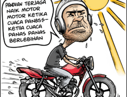 Panduan Terjaga Naik Motor Ketika Cuaca Panas Berlebihan