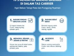 Tips Mengatur Barang Bawaan di Dalam Tas Carrier Agar Beban Terbagi Rata dan Punggung Nyaman